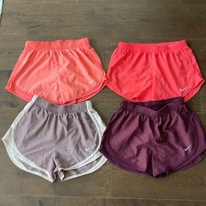 Nike Women’s Running Shorts - Small - Bundle of 4